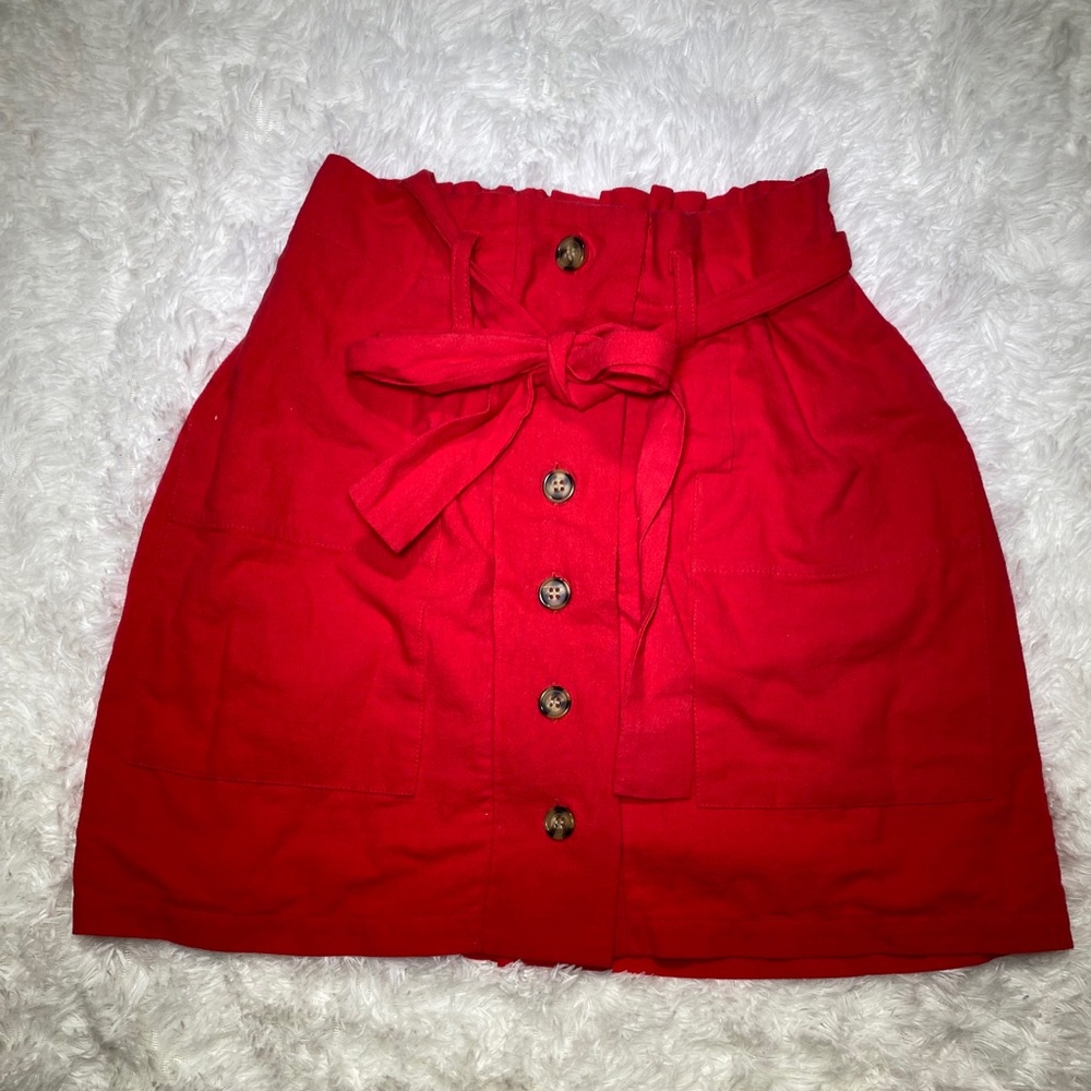 Red skirt